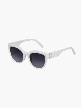 Białe okulary przeciwsłoneczne damskie