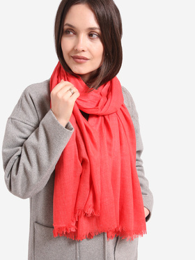 Klasyczny damski szalik czerwony